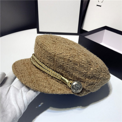 Palarie de dama eleganta cu vizor si efect stralucitor in mai multe culori