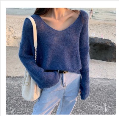 Pulover de damă modern cu umărul căzut