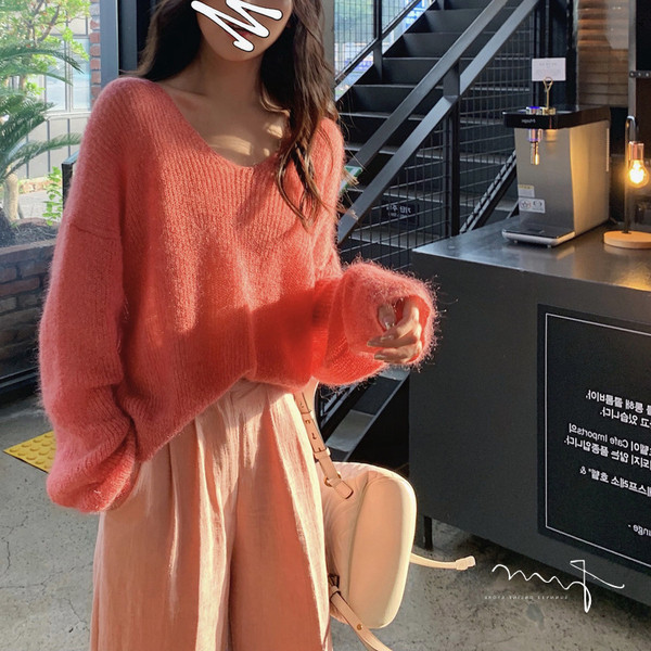 Pulover de damă modern cu umărul căzut