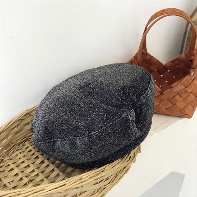 Bereta dama cu efect stralucitor in trei culori