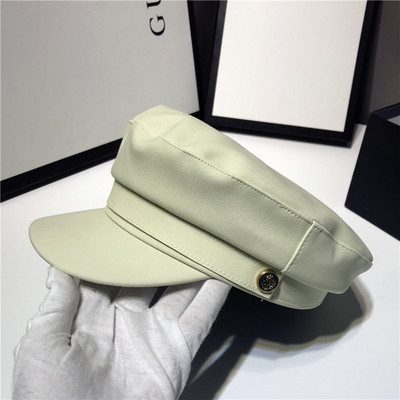 Öko bőrből készült modern női sapka napellenzővel több színben