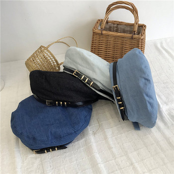 Palarie moderna de dama cu catarama in patru culori