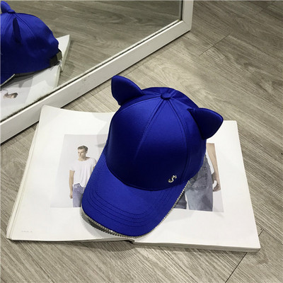 Palarie moderna de dama cu element 3D si pietre in patru culori