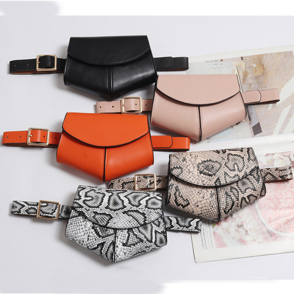 Öko bőrből készült modern női deréktáska