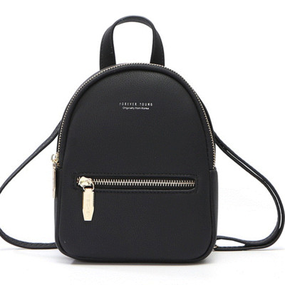 Rucsac casual de dama cu fermoare in culorile negru, gri, roz, rosu si maro