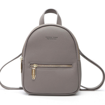 Rucsac casual de dama cu fermoare in culorile negru, gri, roz, rosu si maro