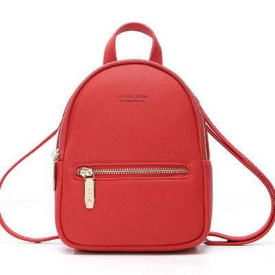 Rucsac casual de dama cu fermoare in culorile negru, gri, roz, rosu si maro