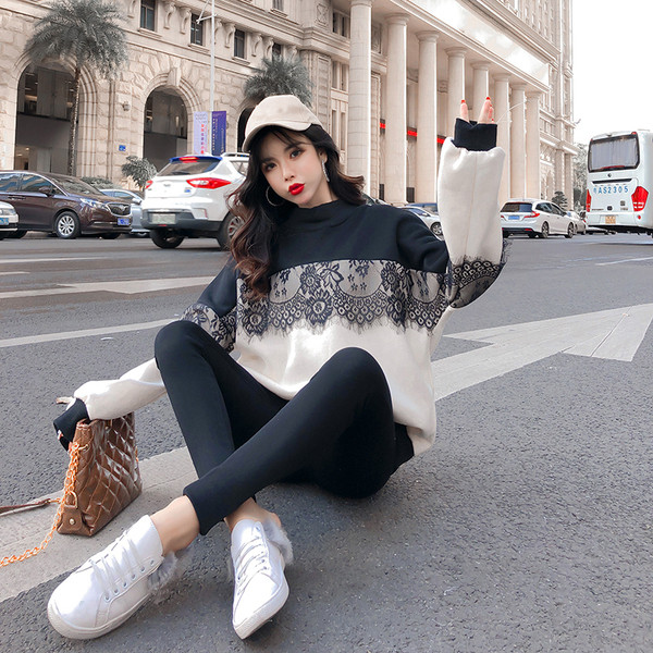 Bluza casual dama cu dantela