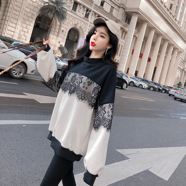 Bluza casual dama cu dantela