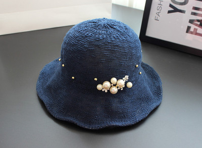 Palarie moderna de dama cu perle