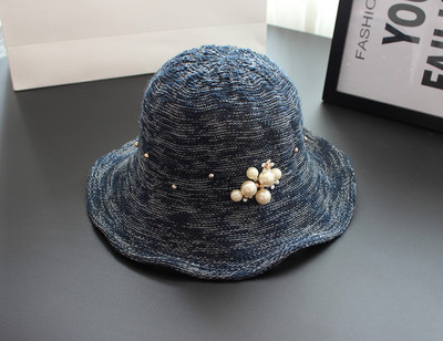 Palarie moderna de dama cu perle