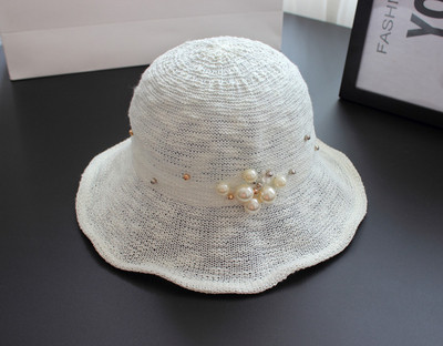 Palarie moderna de dama cu perle