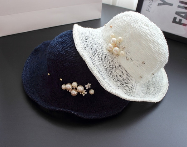 Palarie moderna de dama cu perle
