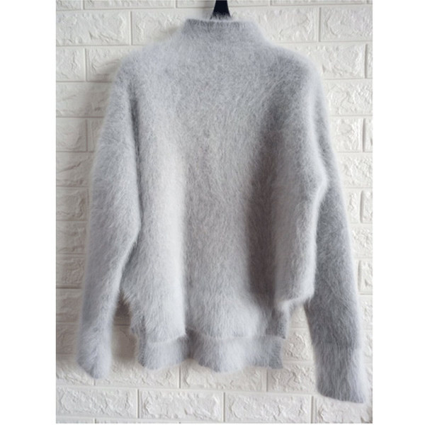 Pulover de iarna de dama model lung asimetric in mai multe culori