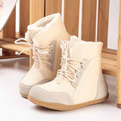 Cizme copii de toamna si iarna pentru fete cu captuseala calda