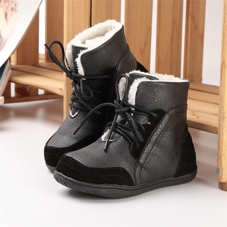 Cizme copii de toamna si iarna pentru fete cu captuseala calda