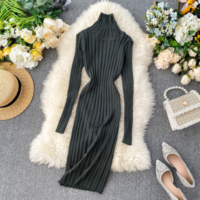 Casual γυναικείο φόρεμα με ψηλή μέση σε διάφορα χρώματα