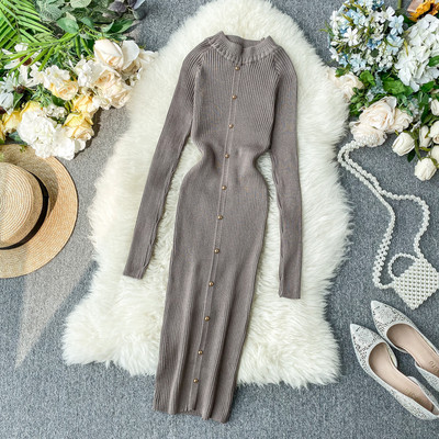 Rochie casual de dama cu ochiuri si decolteu rotund in mai multe culori