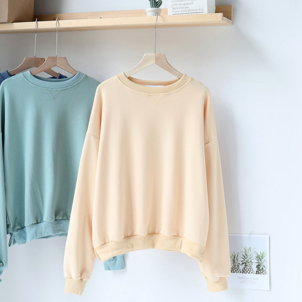 Κλασική γυναικεία μπλούζα με οβάλ ντεκολτέ σε έξι χρώματα