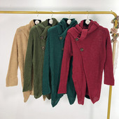 Vesta lunga asimetrica in patru culori