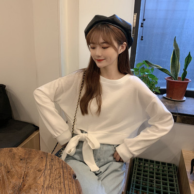 Μοντέρνα μπλούζα με κορδέλα σε λευκό, ροζ, μπεζ, πράσινο, κίτρινο και μαύρο χρώμα