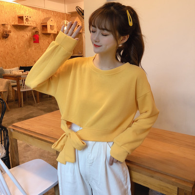 Μοντέρνα μπλούζα με κορδέλα σε λευκό, ροζ, μπεζ, πράσινο, κίτρινο και μαύρο χρώμα