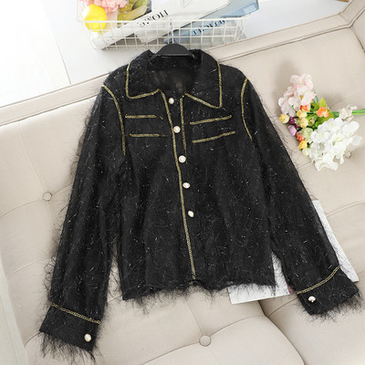 Modern, hosszú ujjú női ing különböző színekben