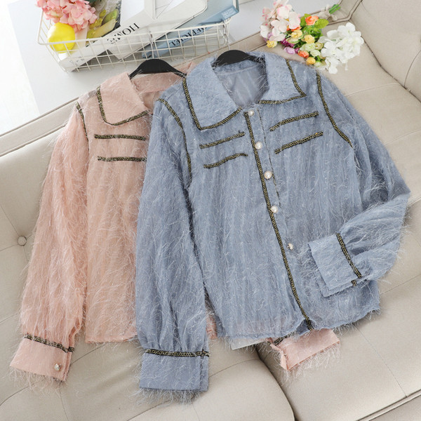 Modern, hosszú ujjú női ing különböző színekben