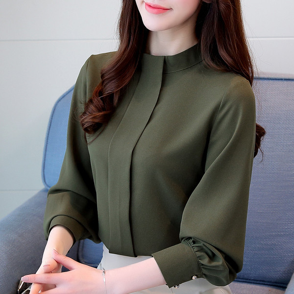 Cămașă elegantă de damă în verde, maro, negru și visiniu