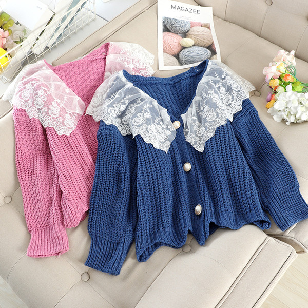 Cardigan dama cu dantela in diferite culori