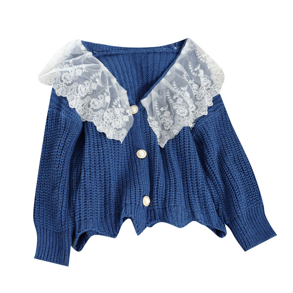 Cardigan dama cu dantela in diferite culori