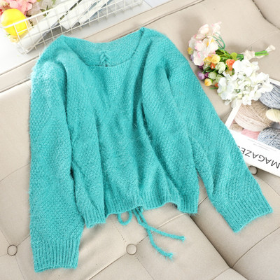 Pulover de dama cu cravate pe spate in diferite culori