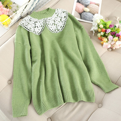 Pulover de dama modern cu dantela in diferite culori