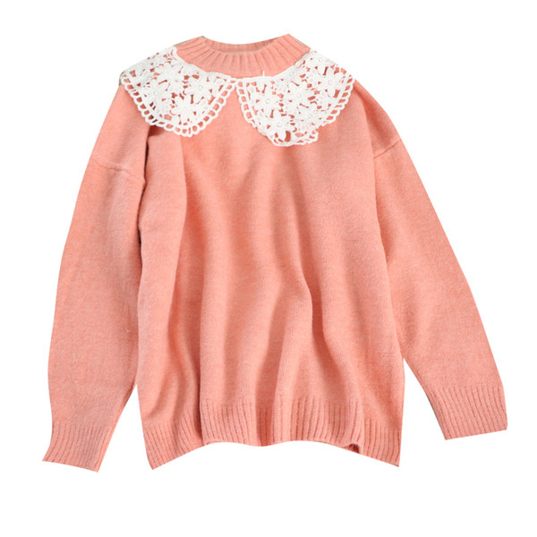 Pulover de dama modern cu dantela in diferite culori