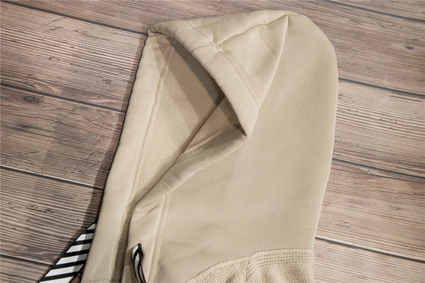 Pulover casual de dama cu gluga si cravate in bej