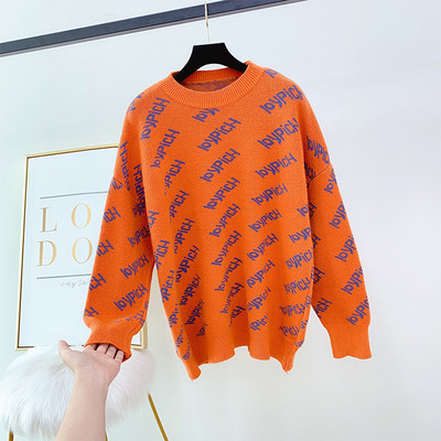 Alkalmi női pulóver kerek nyakkivágással, több színben