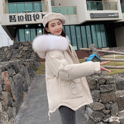 Modern női kabát zsebekkel és pehellyel hat színben