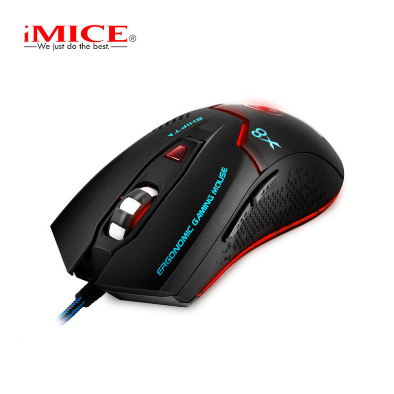 Mouse de gaming cu 6 butoane și iluminare de fundal LED