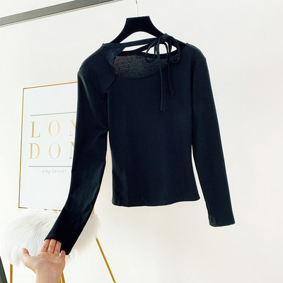 Modern női blúz nyakkendővel több színben