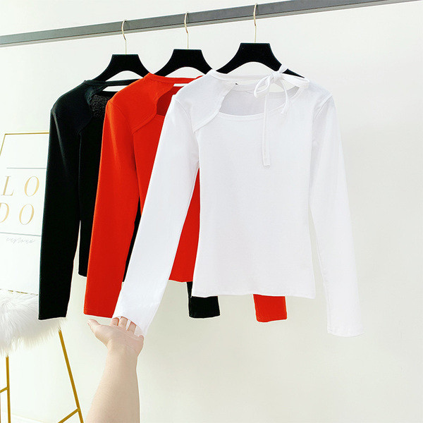 Modern női blúz nyakkendővel több színben