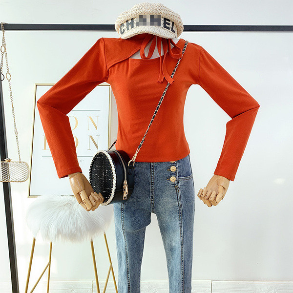 Modern női blúz nyakkendővel több színben