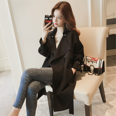 Стилно дамско палто дълъг и широк модел в няколко цвята 