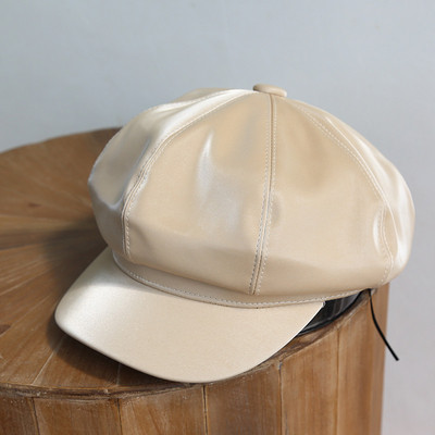 Μοντέρνο γυναικείο καπέλο σε πράσινο, μαύρο, κίτρινο και μπεζ  χρώμα