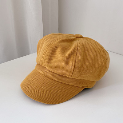 Μοντέρνο γυναικείο καπέλο σε μπεζ, ροζ, κίτρινο, πορτοκαλί, καφέ και μαύρο χρώμα