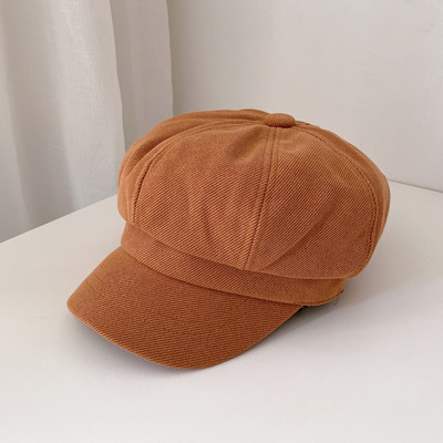 Μοντέρνο γυναικείο καπέλο σε μπεζ, ροζ, κίτρινο, πορτοκαλί, καφέ και μαύρο χρώμα