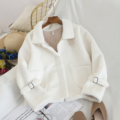 Palton scurt de dama cu buzunare in diferite culori