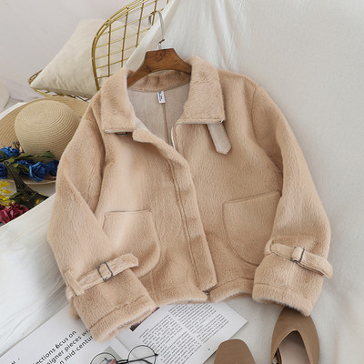 Palton scurt de dama cu buzunare in diferite culori