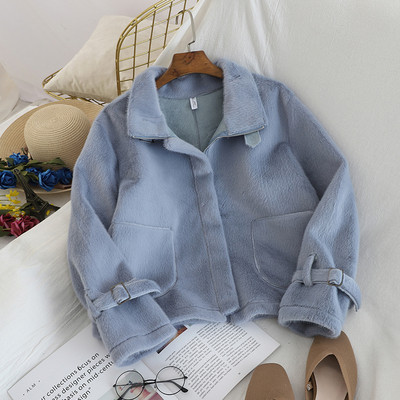 Palton scurt de dama cu buzunare in diferite culori