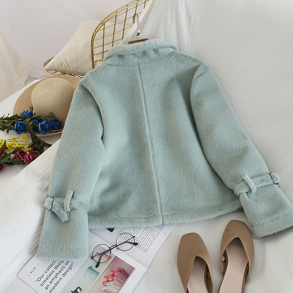 Palton scurt de dama cu buzunare in diferite culori