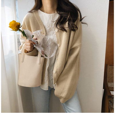 Γυναικεία ζακέτα με κουμπιά και κολάρο σε διάφορα χρώματα